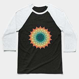 Rainbow Mandala Baseball T-Shirt